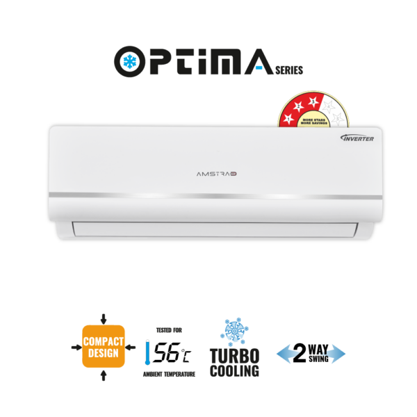 Amstrad Optima Series AC 1 Ton 3 Star Inverter Split Air Conditioner – AMSi1231C