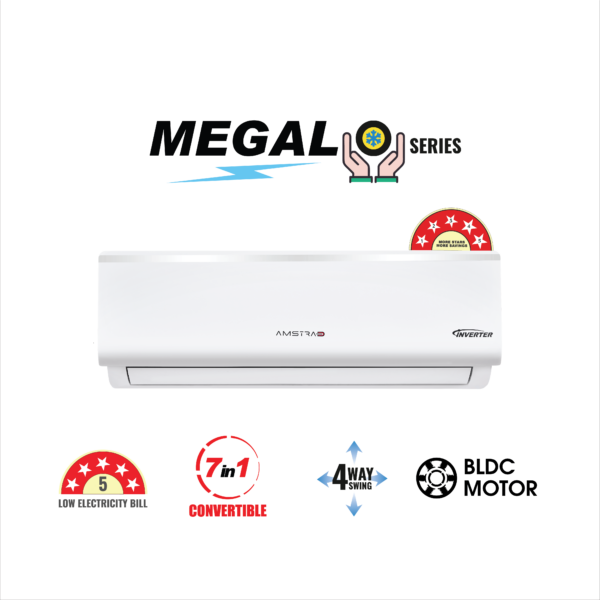 Amstrad Megalo Series AC 1 Ton 5 Star Inverter Split Air Conditioner – AMSi2055HD