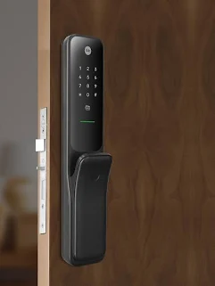 Yale Kyra Pro, Push Pull Smart Lock, with fingerprint, PIN, RFID, Manual Key, Black